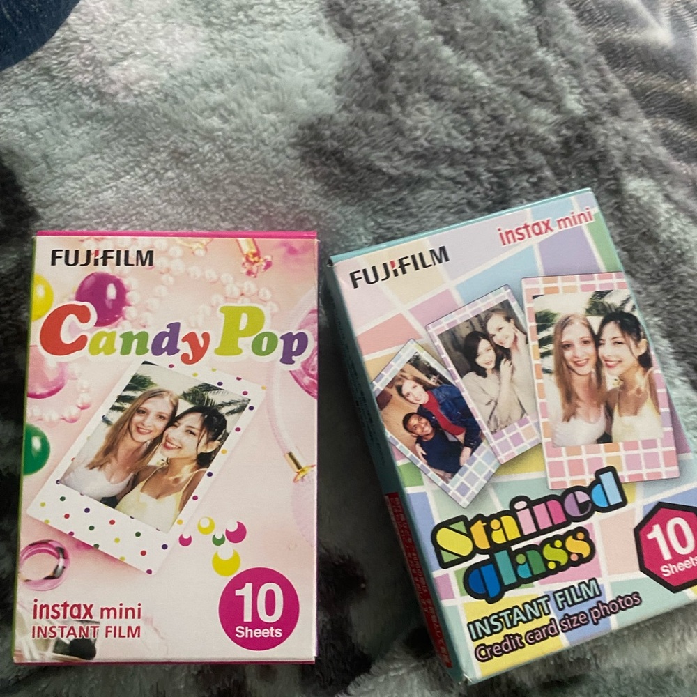 Two Fujifilm Instax Mini Instant Film packs